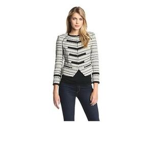 Juicy Couture Black and White Patterned Blazer- NWOT